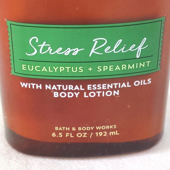 Bath‎ & Body Works Aromatherapy 1990 STRESS RELIEF Eucalyptus Spearmint Lotion - Picture 5 of 5